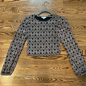 Top shop long sleeve crop top